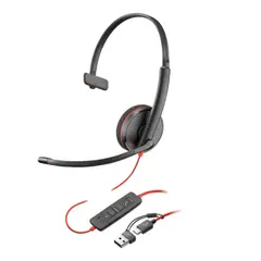 POLY - Diadema Blackwire 3210 Monaural USB-C