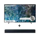 SAMSUNG - Combo Televisor + Barra de Sonido I 50 Pulgadas Qled 4K-UHD I QN50Q60DA + HWC400