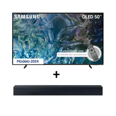 SAMSUNG - Combo Televisor + Barra de Sonido I 50 Pulgadas Qled 4K-UHD I QN50Q60DA + HWC400