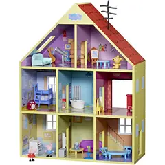 GENERICO - Peppa Pig Casa De Juegos De Madera + Accesorios