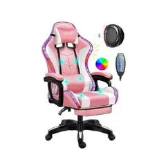 GENERICO - Silla Gamer Ergonomica Para Escritorio Gaming Hogar Con Rgb