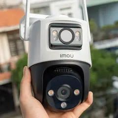 IMOU - CAMARA DE SEGURIDAD WIFI DUAL 6MP DOBLE LENTE 3MP+3MP COLOR BLANCONEGRO