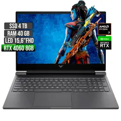HP - Portátil Gamer Victus AMD Ryzen 7 RTX 4060 4TB 40GB 15-FB2000NR