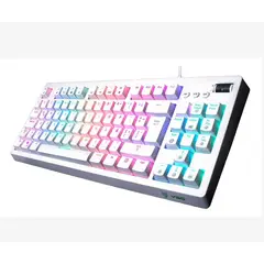 VSG COLOMBIA - Teclado Mecánico Al 80% Switch Azul Vsg Quasar White Edition