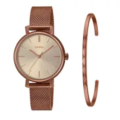 CASIO - Reloj LTP-2024VMR-9C Para Dama Con Pulsera