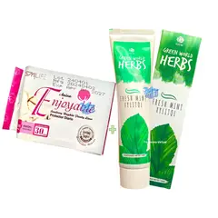 GENERICO - Kit x2 Pasta Dental Herbal Natural y Protectores Diarios HGW