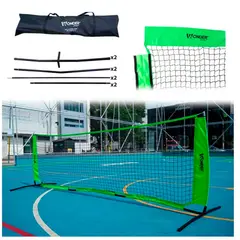 GENERICO - Malla y Soportes Para Futbol Tenis