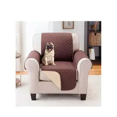 GENERICO - Funda Cobertor ,cubre Sofa Protector Reversible 1 Cuerpo Color Marrón