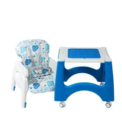 EBABY - Silla de comer - Escritorio LARA- EB645-1 Azul Gatos