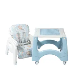 EBABY - Silla de comer - Escritorio LARA- EB 645-1 Celeste Monos
