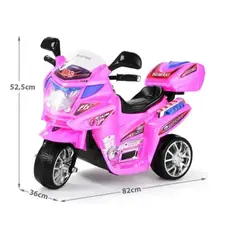 GENERICO - Moto recargable montable electrico juguete niña rosado