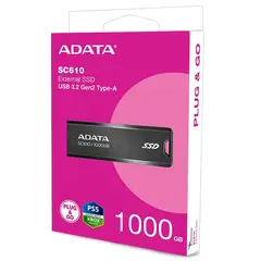 ADATA - SSD Externo SC610 · 1TB · USB 3.2 · USB-A