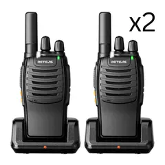 OEM - 2 Radios Walkie Talkie Retevis H-777 Linterna Compactos Originales