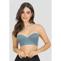 FORMAS INTIMAS - Bustier Mujer Azul Acero Fi 77664