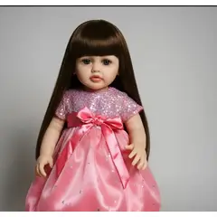 GENERICO - Muñeca realista con sonido 55 cm,interactua juguete niñas