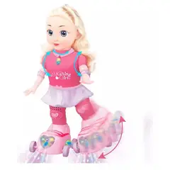 GENERICO - Muñeca patinadora luces y sonido juguete niñas