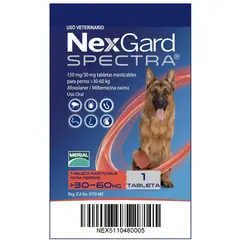BOEHRINGER INGELHEIM - Nexgard Spectra Parasitos Pulgas Garrapatas Perros 30 - 60Kg