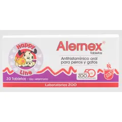 BOEHRINGER INGELHEIM - Alernex Antihistaminico Oral Perros Gatos Caja x30Tab