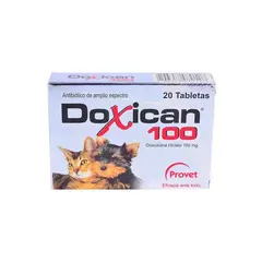 BOEHRINGER INGELHEIM - Doxican Antibiotico Perros Gatos 100Mg
