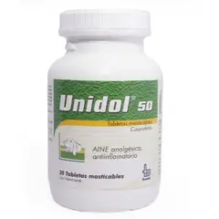 BOEHRINGER INGELHEIM - Unidol 50 Analgesico Antiinflamatorio Perros Y Gatos 30Tab