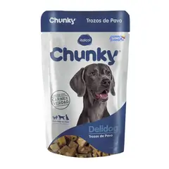 CHUNKY - Delidog Comida Humeda Trozos De Pavo 100G