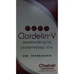 BOEHRINGER INGELHEIM - Clordelin Antimicrobiano Inyectable Perros 50Ml