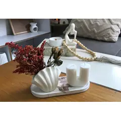 DECORACIONES ALE Y GABI - Centro De Mesa Juliana Jarron base flores vela