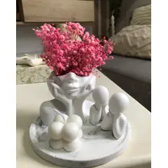 DECORACIONES ALE Y GABI - Centro de mesa Decorativo Loe Mom jarron flores base y adornos