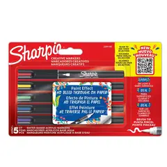 SHARPIE - Marcadores Acrílicos Punta Pincel X 5 2201182