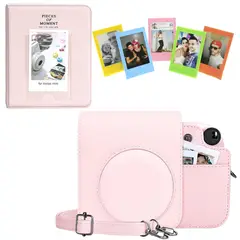GENERICO - Combo Rosado Instax Mini 12 Estuche + Álbum + Marcos