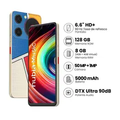 ZTE - Celular NUBIA MUSIC 128GB4GB RAM - Multicolor