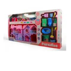 GENERICO - CASA PARA MUÑECAS MORADA DE DOS PIEZAS KB99-40A