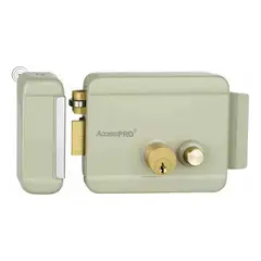 ACCESSPRO - Cerradurachapa Eléctrica Con Botón De Salida Izquierda