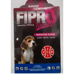 BOEHRINGER INGELHEIM - Fipro Top Spot Antipulgas 134Ml Perros 10 A 20Kg