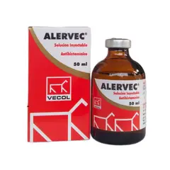 BOEHRINGER INGELHEIM - Alervec Antihistaminico Inyectable x 50ml