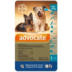 BOEHRINGER INGELHEIM - Advocate Antiparasitario Perros 4 A 10Kg Pipeta 1Ml