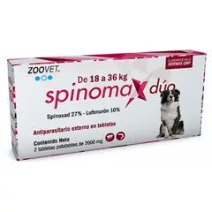BOEHRINGER INGELHEIM - Spinomax Duo Antipulgas Perros 18-36Kg Tabletas