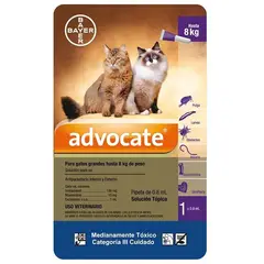 BOEHRINGER INGELHEIM - Advocate Antiparasitario Gatos Hasta 8Kg Pipeta 08Ml