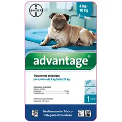 BOEHRINGER INGELHEIM - Advantage Antipulgas Perros 41 A 10Kg Pipeta 1Ml