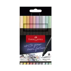 FABER CASTELL - Micropunta Grip Fine Pastel Caja X 10