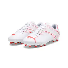 PUMA - Tenis Marca Attacanto Fg/Ag Original Blanco Niño