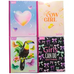 NORMA - Cuaderno Cuadriculado Niña 100 Hojas x 5 Unds Summer