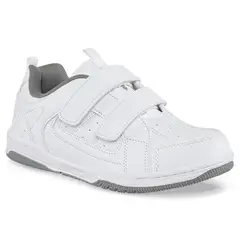 CROYDON - Tenis Colegio Leine V Blanco-Gris para Niño y Niña