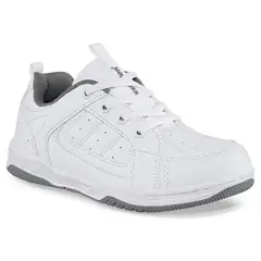 CROYDON - Tenis Colegio Leine C Blanco-Gris para Niño y Niña