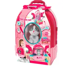 GENERICO - MALETA 3 EN 1 CON GATO DE PELUCHE DENTRO 008-997A-1