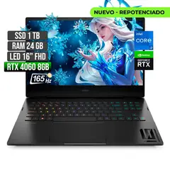 HP - Omen Intel Core I7 RTX 4060 24GB RAM 1TB SSD 16" FHD 165Hz