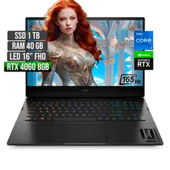 HP - OMEN INTEL CORE I7-13620H RTX 4060 8GB SSD 1TB RAM 40GB LED 16" FHD 165Hz