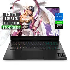 HP - OMEN INTEL CORE I7-13620H RTX 4060 8GB SSD 1TB RAM 64GB LED 16" FHD 165Hz