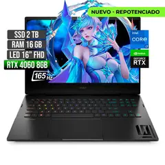 HP - Laptop Gamer Omen Intel Core i7 RTX 4060 16GB RAM 2TB SSD 16" FHD