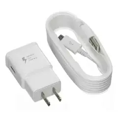 GENERICO - Cargador Compatible V8 Carga Rápida S5 S6 S7 A5 A7 J7